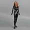1:6 Scale PU Leather Jumpsuit Women Costume Outfits for 12 inch  s HT / Phicen
