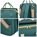 Baby Diaper Bag Backpack Foldable Travel Bassinet Portable Baby Sleep Bed Green