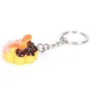 8 Pcs Doughnuts Keychain Pendant Bread Food Keyring For Souvenior Gift RR T!Q3C