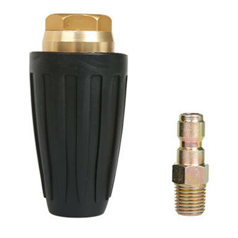 Nozzle Rotary 360 Degrees Turbine Nozzle 1 /4 Quick Connect Plug 3 000 Psi