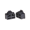 10Pcs Black Ethernet Hub Port RJ45 Anti Dust Cover Cap Protector Plug Fad  ES