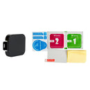 Tempered Glass Screen Protector + Hard Lens Cap Protector Cover for GoPro 5
