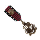 2Pcs Punk Fashion Military Navy Star Brooch Pin Badge for Men Suit Uniform