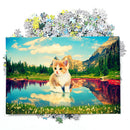 1000 Pieces DIY Cat on River Puzzle Educational Learning Assembling Toys