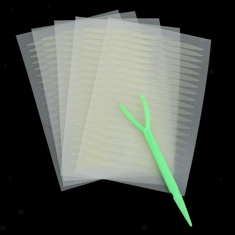 100 Pairs Olive Shape Invisible Double Eyelid Eye Tape Stickers - Nude