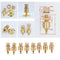 16 Pack Pure Copper Speaker  Stand Feet Cone Base Pads For Subwoofer