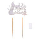 Starfish Mermaid Happy birthday Cake Toppers Cupcake Baby Shower DIY Gifts  S Ew