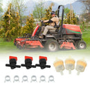 3Pcs/Set Fuel Gas Tank Shut Off Valves Filters Clamps Garden Brush Cutter L V5J7