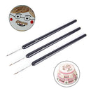 3pcs Cake Icing Decorating Painting Brush Fondant Dusting Sugarcraft DIY ToSEAU