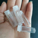 5PCS Clear Empty Hexagonal Plastic Pill Bottle Cap Medicine Capsule Container