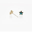 Women Girls Pretty Filled Moon Star Shape Crystal Rhinestone Stud Earrings Kit