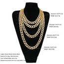 Sparkling Rhinestone Men's Hip Hop Necklace Jewelry Street Dance Rap Men's