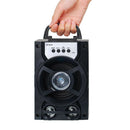 Black Portable Wireless Outdoor Bluetooth Speaker w/ LED Light for Sport