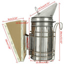 Bee Hive Smoker Stainless Steel w/Heat Shield Beekeeping Equipment Well KOJ