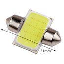 18PCS 31mm 12 SMD COB LED  White Light Car Interior Lights Dome Lamp Bul LNY