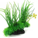 8" Green Artificial Plastic Plant Water Grass Aquarium Decor Fish Tank