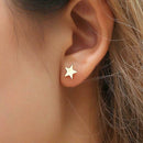 Fashion Girls Irregular Moon Star Ear Stud Geometric Earrings Jewelry Gift