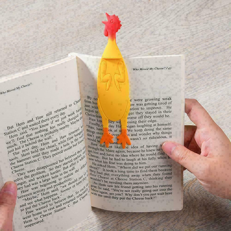 Personalized Silicone Screaming bookmark Chicken Gift Pack Cute Funny L8S9 S3N5