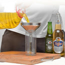 Stainless Steel Kitchen Funnel with Detachable Filter for Transporting Liqu A5W8