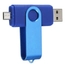USB Mini Memory Stick 16GB USB 2.0 Memory Flash Drive OTG for Handy PC Blue