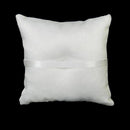 Wedding Ceremony Ivory Ring Bearer Pillow Cushion Beaded Gift Dec Flower