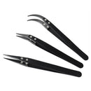Black Ceramic Tweezers Insulation Pliers Stainless Steel Tweezers Heat-Resi