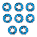 16Pcs 608RS Abec 9 Skateboard Bearing 8x22x7mm for Longboard Inline Blue