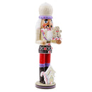 Nutcracker Wooden Santa Claus Toys Ornaments Holiday Decoration for Kids Chidren