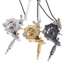 Mini Tattoo Machine Tattoo Keychain Key Holder Punk Style As Pendant Ornament ME