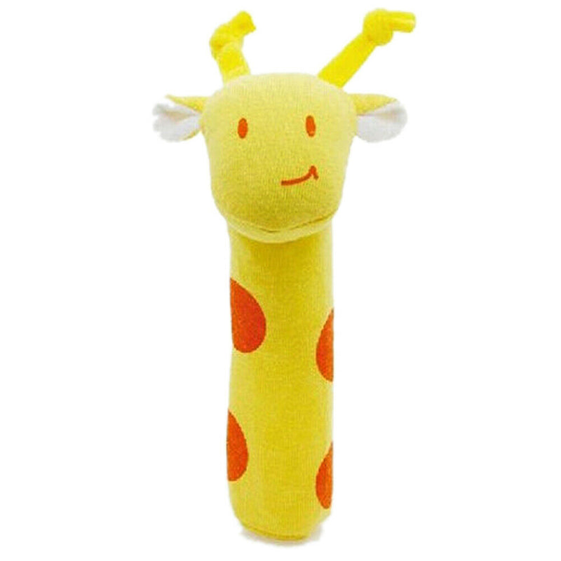 Developmental Animal Soft Stuffed Infant Baby Plush Toys Rattles Giraffe
