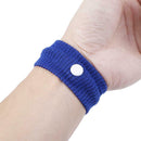 2pcs Morning Sickness Wrist Bands Anti Motion Sickness Wristband (Dark Blue A