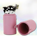 Travel Leather Cosmetic Brush Pen Holder Storage Makeup Empty Holder   A