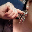 Long Tassel Fashion Feather Style Ethnic Boho Big Pendant Statement Earring