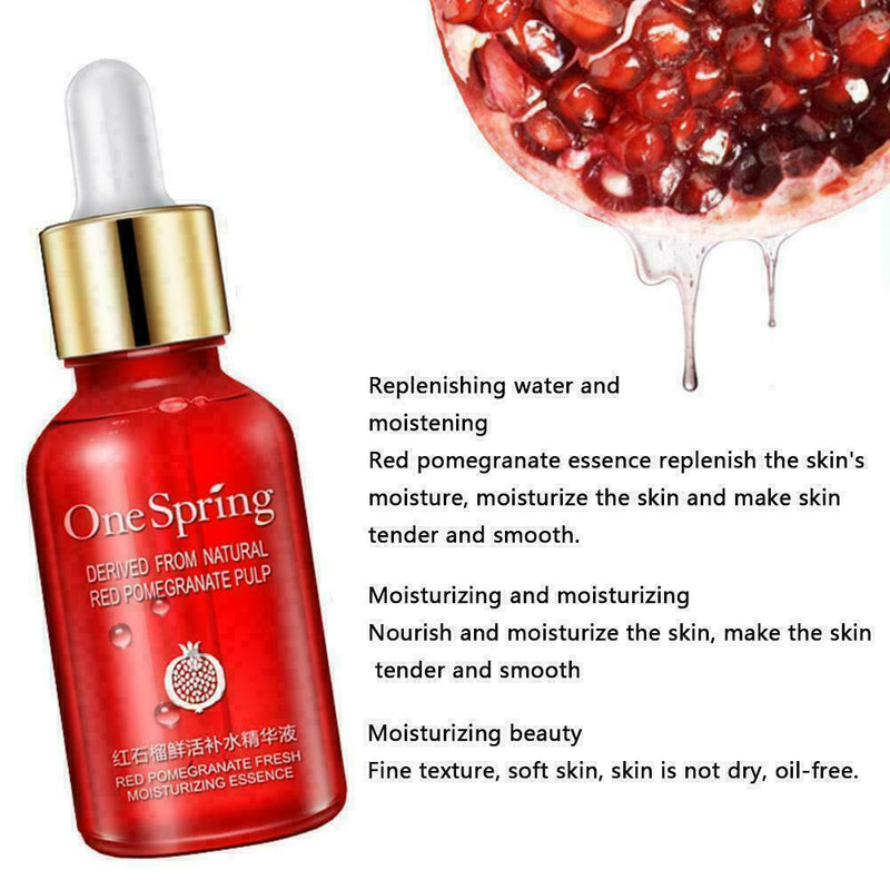 Red Pomegranate Fresh Hydrating Serum Remove Dark Spots Whitening Skin Liqu P6P3