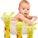 Developmental Animal Soft Stuffed Infant Baby Plush Toys Rattles Giraffe