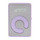 Mini Fashion Clip USB Hifi MP3 Player Support Micro SD Outdoor Purple