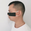 Reusable Face Cover Clear PVC Face Shield Summer Cooling Anti-Spitting Black