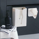 2pcs Drain Soap Holder Multifunction Wall Mounted No Punch Bathroom Storage
