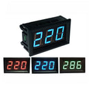 2 Wire Digital Red LED Car Voltmeter Volt Panel Meter Gauge AC70-500V