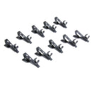 10 Pieces Microphone Lapel Tie Lavalier Mic Metal Clip Holder 6.35mm