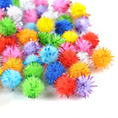 Wholesale 100X Sparkly Glitter Tinsel Pompom Balls Small Pom Ball Pet Cat Toys.