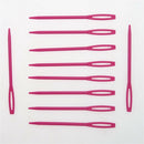 1000pcs Plastic Sewing Needles for Kids Wool Cross Stitch Knitting Rose Red