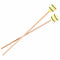 1 Pair Marimba Mallets, Percussion Mallets with Yarn Head and Smooth Wood H