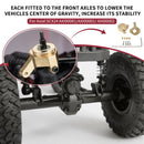 2pcs Steering Knuckle Counterweight Brass Upgrade Part For AXIAL SCX24 AXI90081