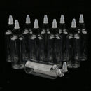 Pack of 10 100ml Empty Plastic Squeeze Bottles with Twist Top Cap Suit for