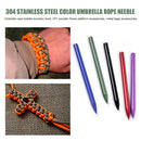 6pcs DIY Paracord Bracelet Weaving Needle Parachute Cord Knitting Needles