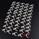 50x Polish UV Gel Color Pops Display Nail Art Ring Style Nail Tips Natural CYX