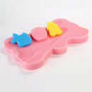 2PC Cute Bath Sponge Infant Bath Cushion Comfy and Skid Proof Bathing Mats