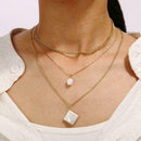Multi-layer 3 layers Choker Necklace Collar Statement NecklacesGift Pendant M5H8