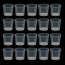 20pcs 20ml Plastic Mini Lab Cylinder Measuring Cup With Scale For Reptile
